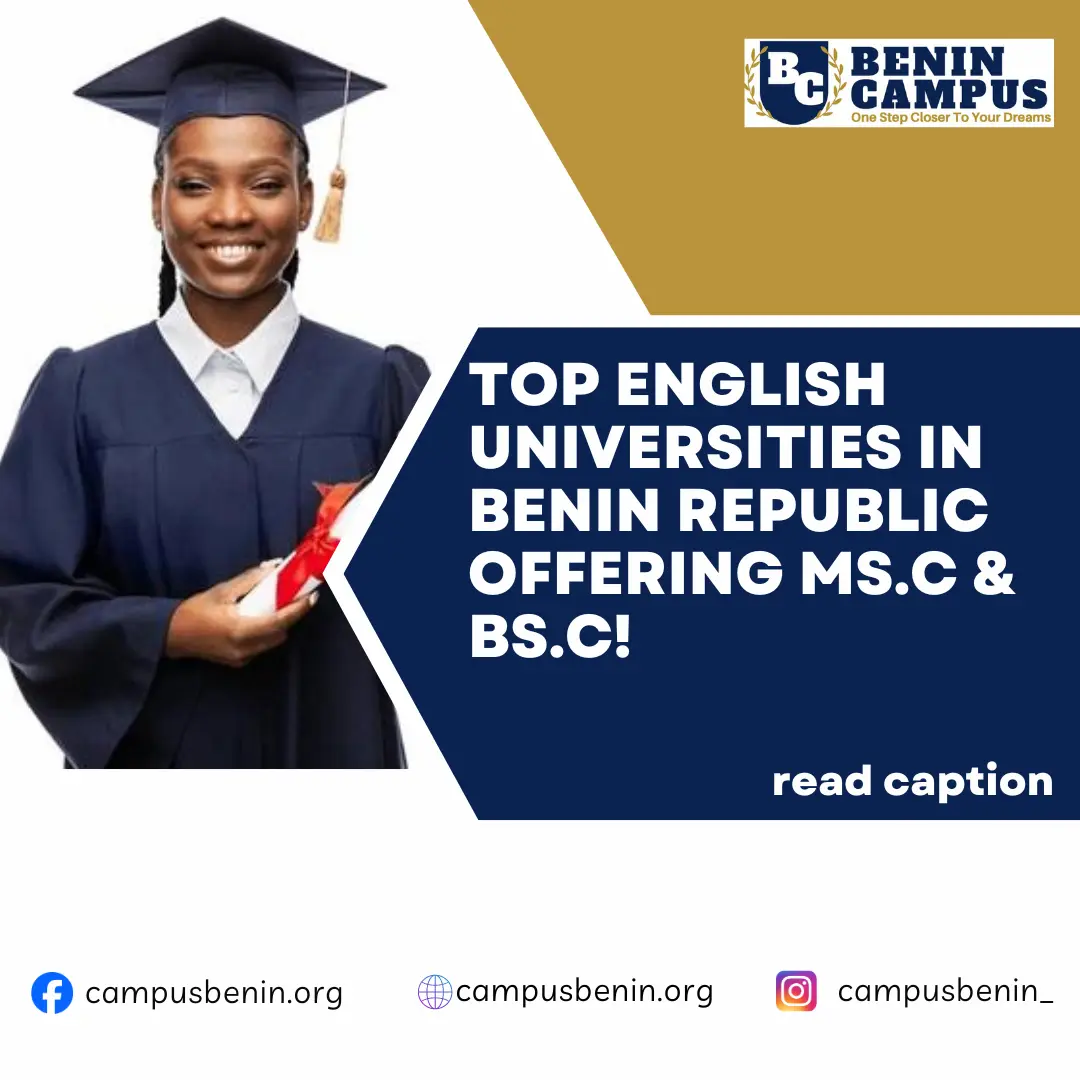 Read more about the article TOP ACCREDITED ENGLISH SPEAKING UNIVERSITIES IN BENIN REPUBLIC 2024